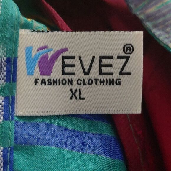 Wevez Sari wrap reversible silk skirt saddle print Sz XL ( One size fits ) - Picture 9 of 9